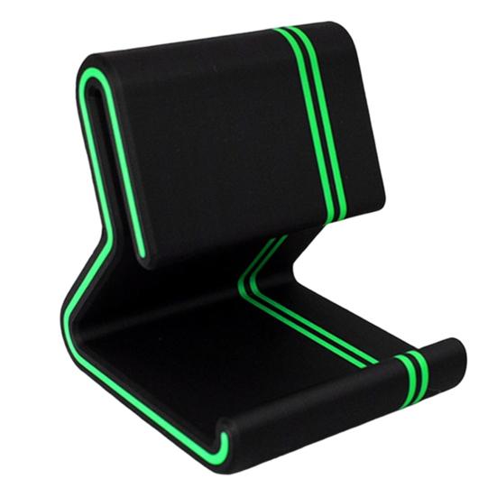 yangyizhi 3D Printed Phone Stand, Colorful Line Holder with Anti-Slip Base, Multi-Angle Adjustable, Horizontal Vertical Use, Lightweight Desktop