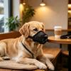 Training Use Dog Mouth Cover with Soft Fabric Panel and Stable Hold for Daily Routine and Public Guidance Care