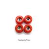 Multi-Color Fingerboard Wheels with Bearings - 4-Pack Professional Upgrade