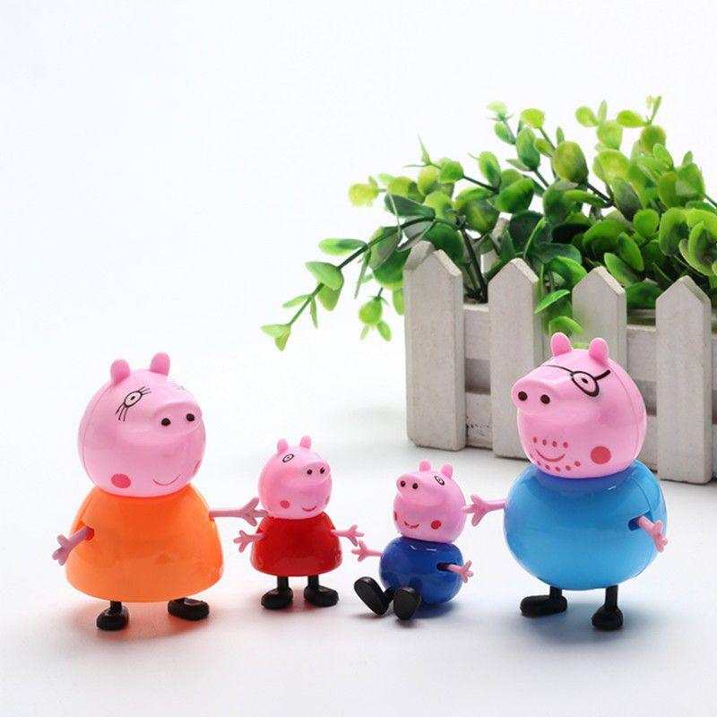 Colorful Eco-friendly Peppa Pig Family Friends Action Figures For Kids 25pcs Set