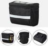 Bicycles Handlebar Bag Bike Panniers Coolers Bag with Reflective Strips Front Handlebar Storage Pouches Cycling Accessory