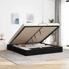 VidaXL Ottoman Bed Frames Without Mattress Black 200x200 Cm Fabric, Bed Frame, Upholstered Bed Frame, Ottoman Bed Frame 3310905