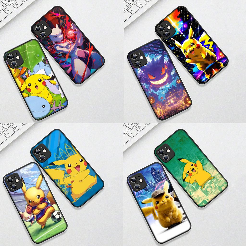Cover for Samsung Galaxy S24 S25 S23 FE Ultra Plus S7 Edge S25+ S23+ A56 5G Phone Case Mewtwo P-Pokemons Mew two P-Pikachus
