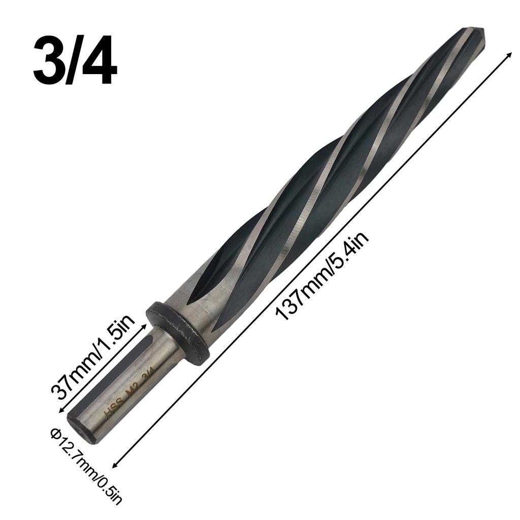 12 Inch Shank Bridge Reamer Bit Made of HSS for Efficient For Metal Drilling and Hole Alignment in Critical Tasks