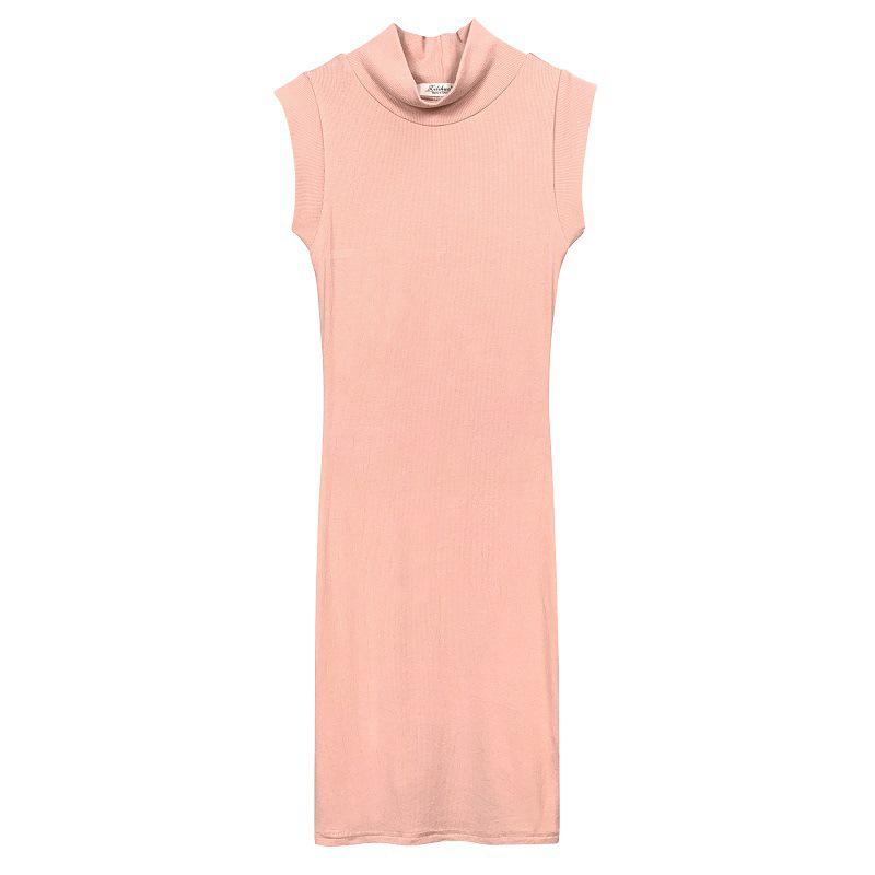 Korean Dongdaemun Slim Waist-cinching Sleeveless Bodycon Dress