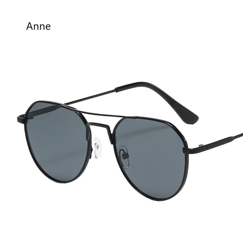 Retro Metal Frame Sunglasses for Women Men Vintage Double Bridge Unisex Shades UV400 Gafas De Sol Hombre