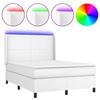 VidaXL Sommier à Lattes de Lit avec Matelas et LED, Lit Rembourré, Lit Double, Lit Adulte de Chambre à Coucher Intérieur, 3139266