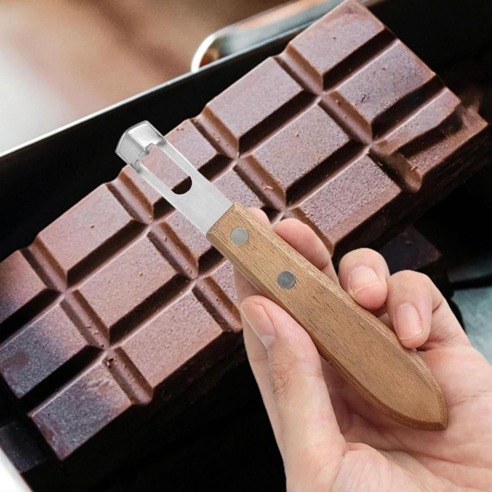Easy Clean Stainless Steel Lemon Peeler Manual Rust-proof Fruit Peeler Corrosion-resistant Wood Handle Cheese Grater Bar Tool