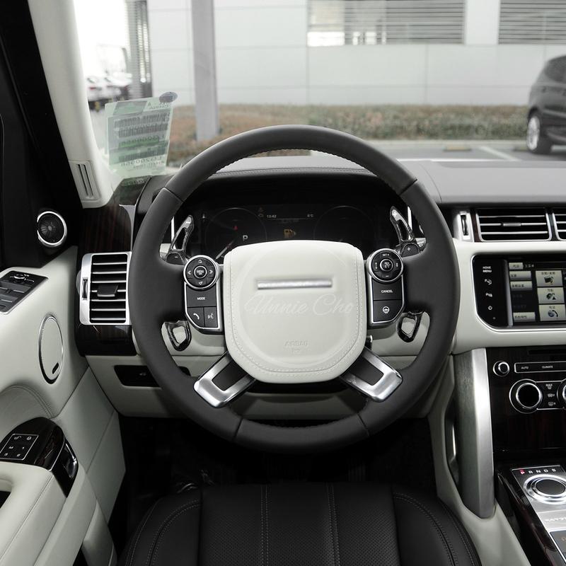 For Range Rover Sport Vogue Discovery 2010- Paddle Shifters Imitation Carbon Fiber Steering Wheel Shift Paddles Car Styling