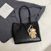 Large Capacity Minimalist Tote Bag for Women Soft Faux Leather Shoulder Handbag