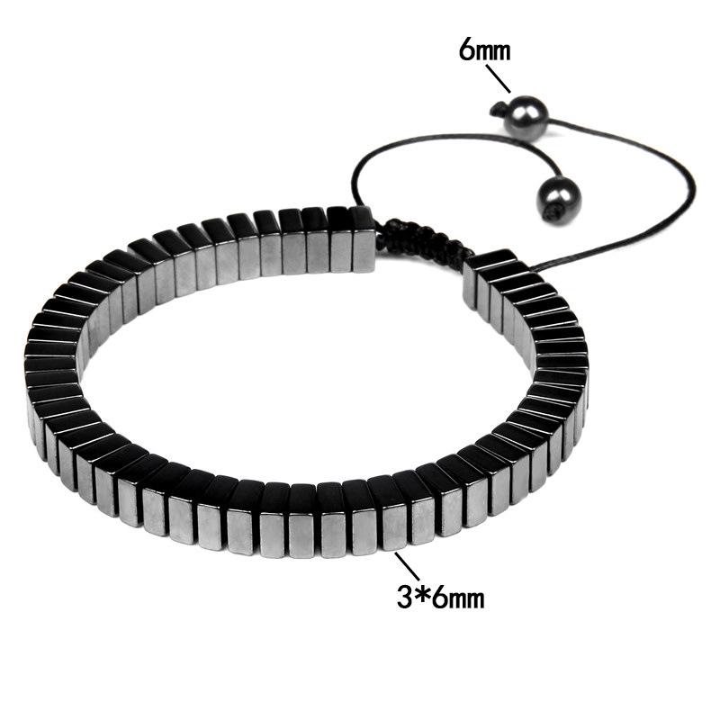 JYL TS Bracelet Faceted Bead Design Sparkling Boosts Radiance And Luck 6*6*3mm square piece оранжево-персиковый