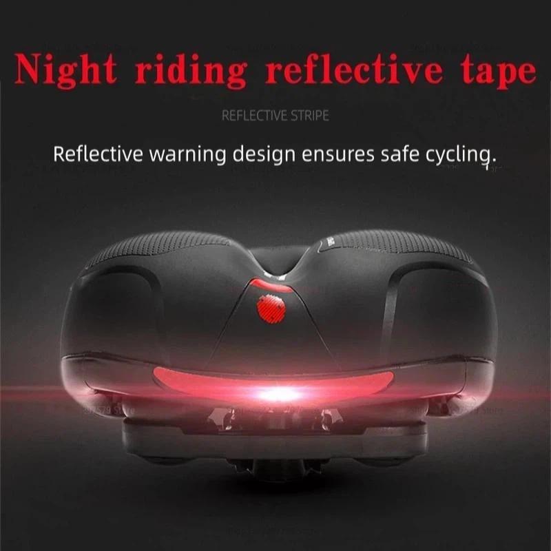 Reflective Hollow Bike Seat Comfortable and Breathable for Everyday Use