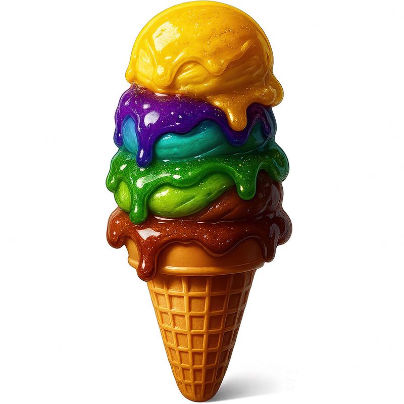 Adesivi Murali Decorativi Gelato Colorato Decorazione Cucina Sala da Pranzo Soggiorno Armadio Frigorifero Adesivi M1269