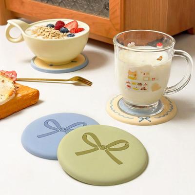 6 Stück Untersetzer Macaron Cartoon Design Hitzebeständig Anti-Rutsch Untersetzer für Tassen Schüsseln Teller Matte Haus Büro Café Dekoration