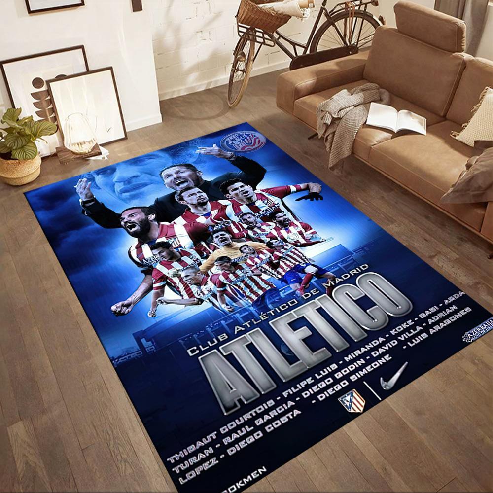 Atletico Madrid Area Rug Suitable For Hallway Study Room Foyer Decorate Room Antislip Carpet Office Home Decor Perfect Gift For Friends Family