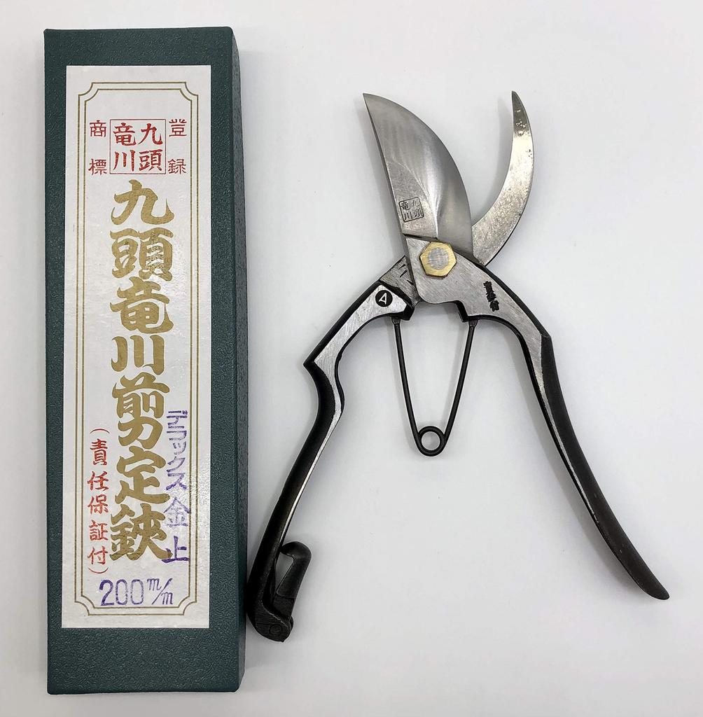 Kuzuryugawa Pruning Shears 200mm DX Steel with Metal Clasp
