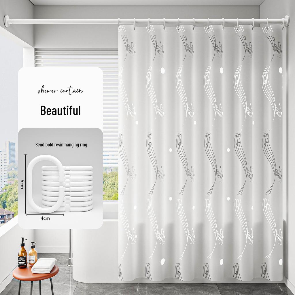 Wodoodporna, odporna na pleśń zasłona prysznicowa i przegroda do użytku w łazience