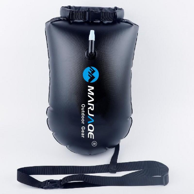 Inflatable Swimming Float Buoy With Storage Compartment Waterproof Dry Bag Adults Pool Beach Water Sports