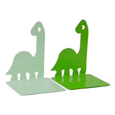 2 Pcs Metal Bookends Book Support Rack Decorative Bookends Dinosaur Book End Book Holders Book Stoppers for Library