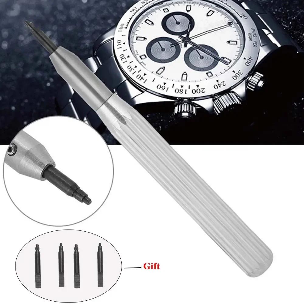 NYTT Verktyg för Borttagning av Klockkronrör med Stål 4 Stift för Rolex Case Borttagning av Rör Y0686 Klockreparationsverktyg för Klockmakare