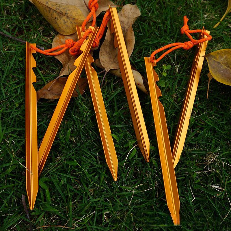 ZISIZ Outdoor Camping Tent Tarp Ground Pegs (15-pack)
