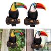 Modelo de Tucano Decoração de Jardim Pátio Artesanato Tropical Pendurado Brinquedos da Vida Selvagem
