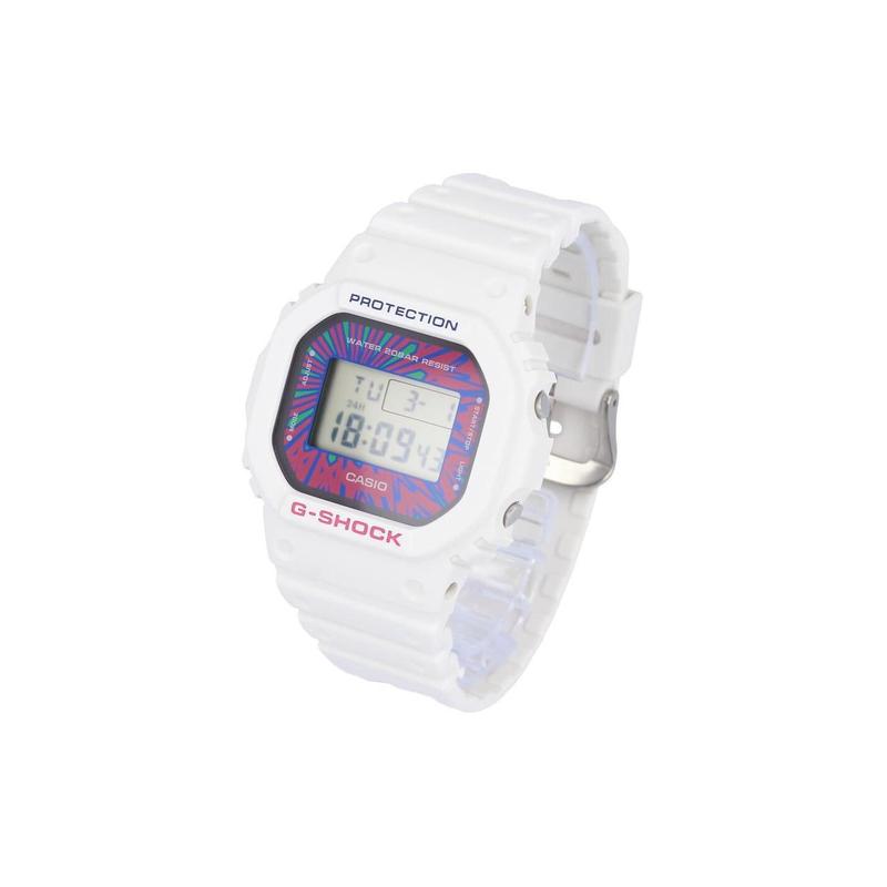 Casio G-SHOCK Theme Series Outdoor Shockproof Waterproof Small Square Sports Watch Quartz Movement Resin Strap Japanese and Korean Watch DW-5600DN-7PR