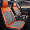 Classic Combo PU Leather Breathable Fabric Car Seat Covers Full Coverage Soft Durable for Split Headrest Seats All Seasons
