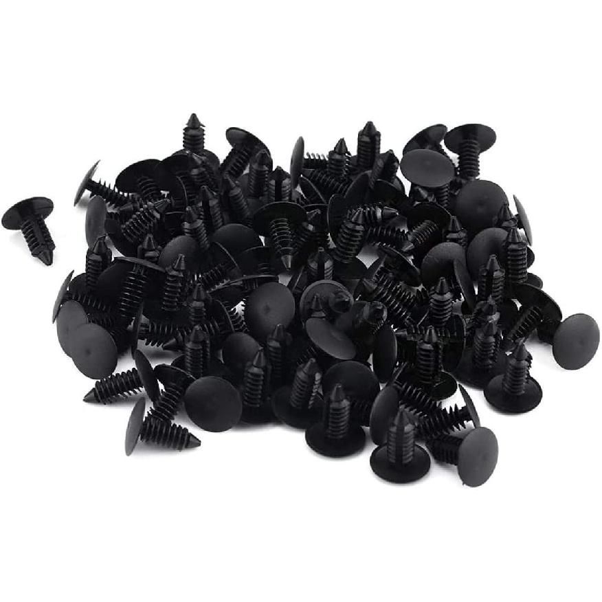 100 Pcs Auto Car Fender & Bumper Shield Fastener Clips For GM #1605396, 1595864; Chrysler 6030441; Ford 388577S, W705589-S300