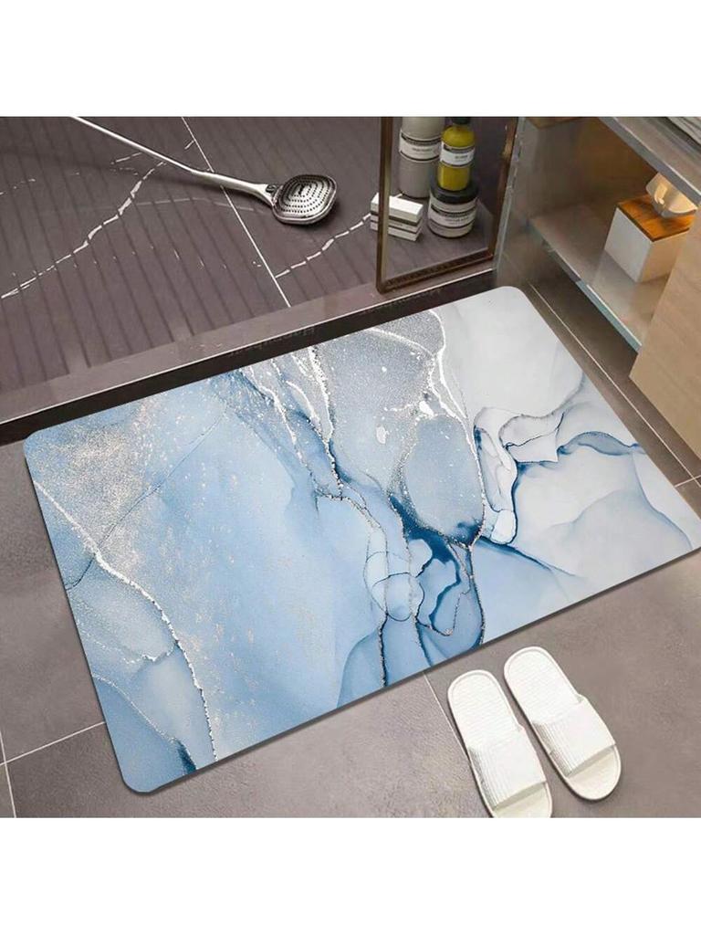 Diatomite Floor Mat  Absorbent Rubber Non-Slip Foot Mat Light Bathroom Doorway Dirt-Resistant Quick-Drying Entry Door