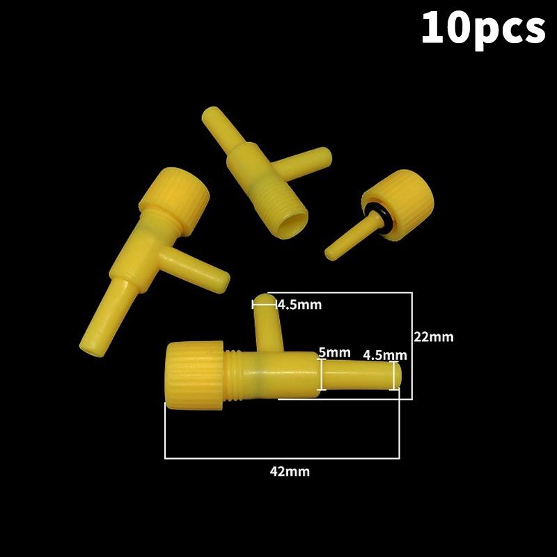 10Pcs 4Mm Aquarium Air Control Valve Tap Aquarium Fish Tank Air Pump Connector Control Valve Air Pipe Tube For Aquarium