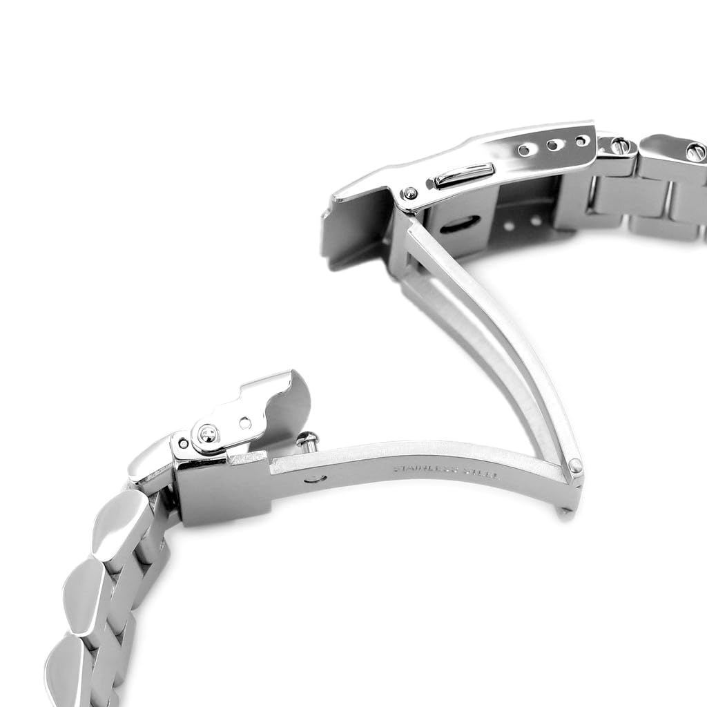 20mm Metal Watch Band Stainless Steel End Mill Bracelet for Seiko SUMO SBDC069 SBDC031, SBDC033, SBDC049, SBDC057, Etc.