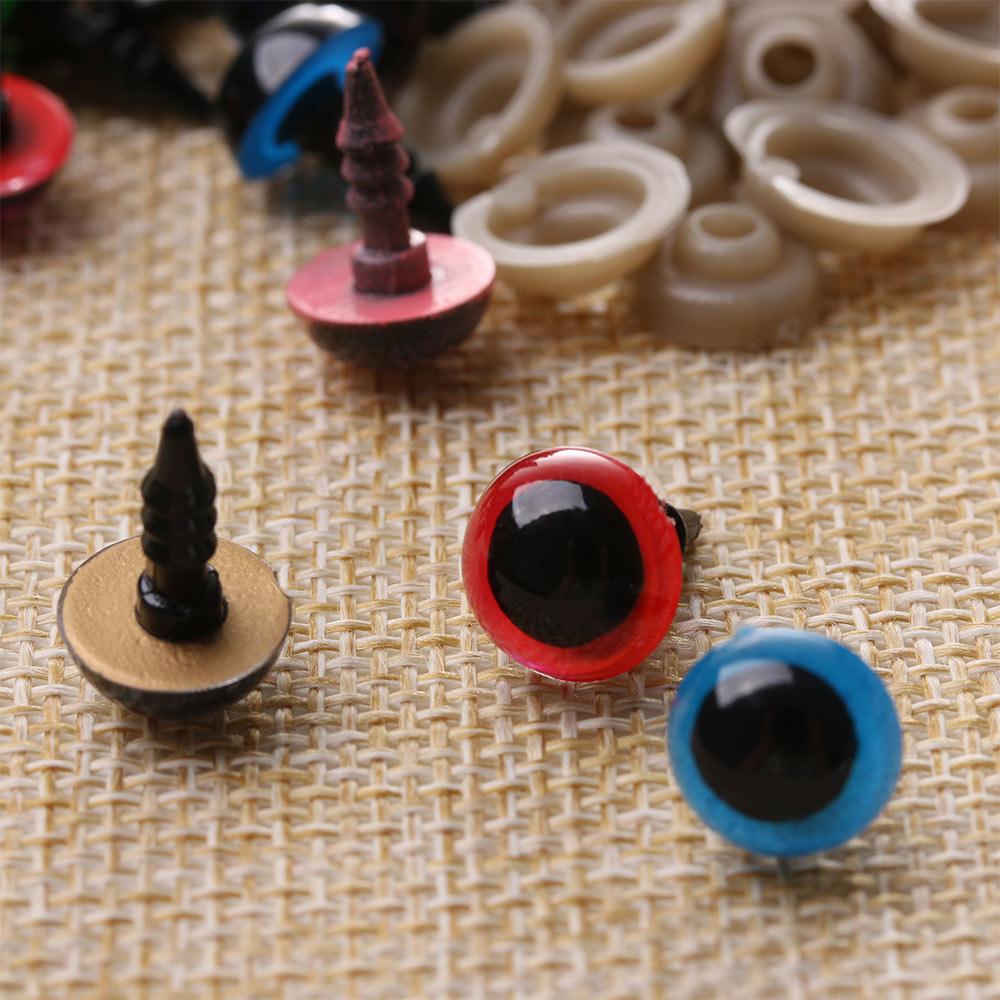 10Pairs 8/10/12/14mm Colorful Plastic Safety Eyes For Toys Amigurumi Diy Kit Crafts TeddyBear Toy Eye For Doll Decor Accessories