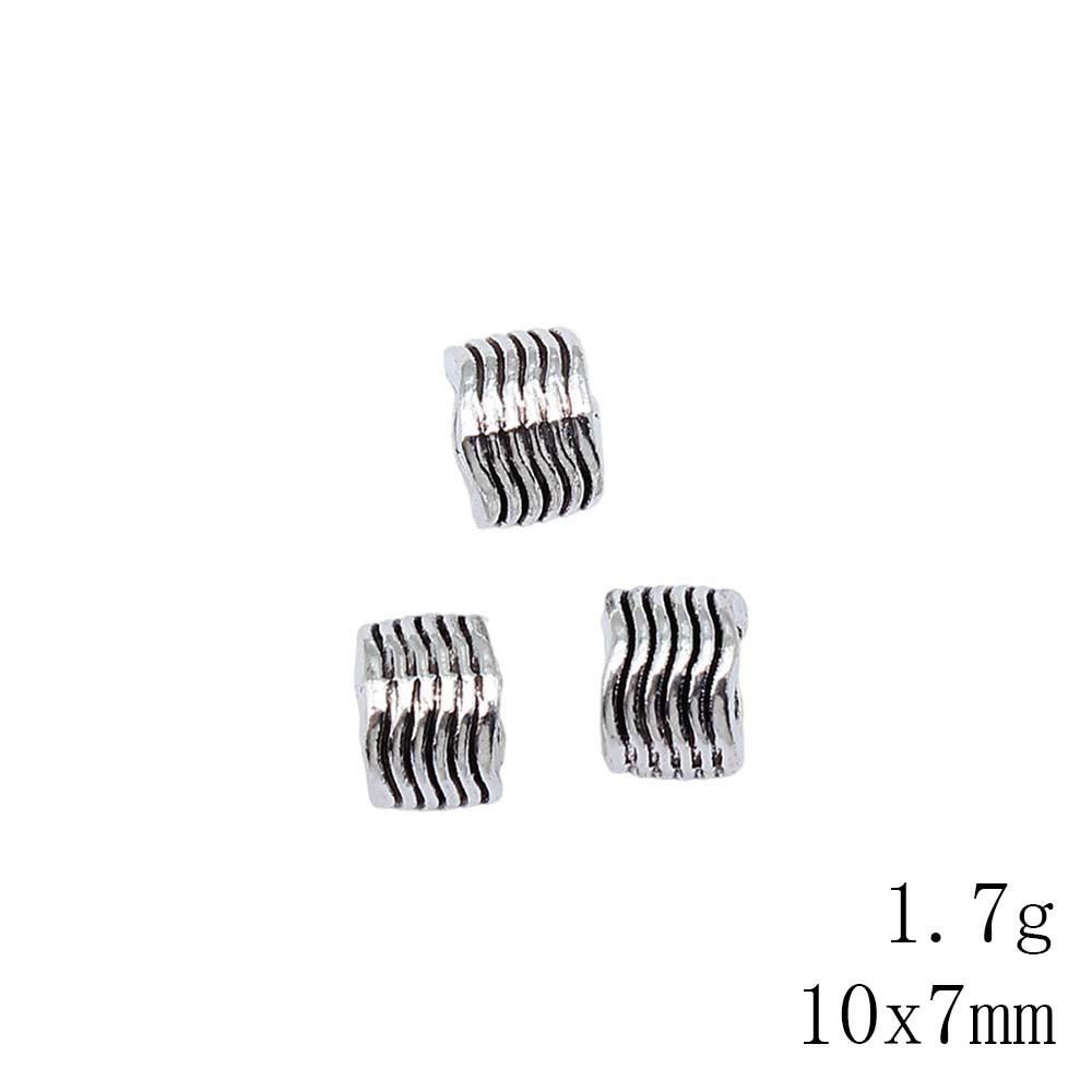 Bead Pendant Accesories Macroporous Big Hole Beads Loose Spacer Accessories Parts Metal Beads Accessories For Women