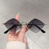 Rhombic Shape Sunglasses New Fashion Vintage Gradient Outdoor Casual Shades Trendy Luxury Brand Design Decor Sun Glasses