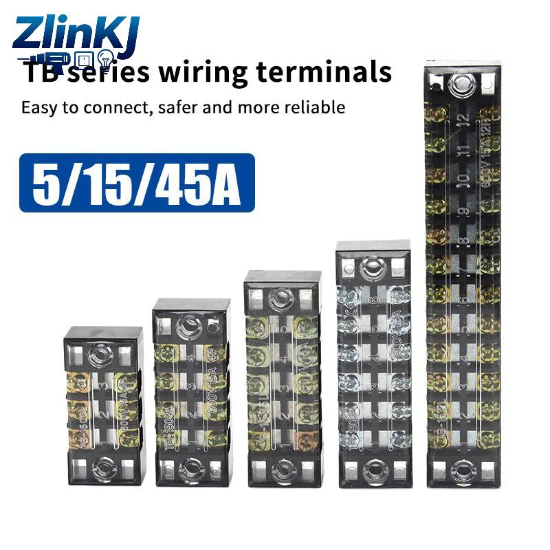 Advanced 15A 600V Dual Row Terminal Block for Professional-Looking and Durable Electrical Systems