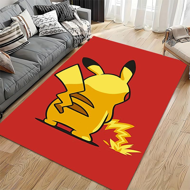 Yellow Cartoon Character Carpet suitable as a non-slip mat for the living room or bedroom sofa
