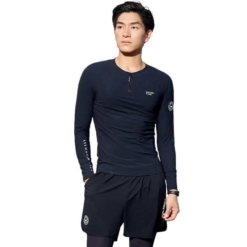 

WATERTIME Men s Quick-Dry Long Sleeve Swim Top L