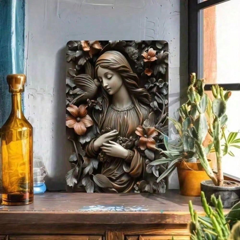 Metal Wall Art Vintage Sign 20x30cm Patio Decor