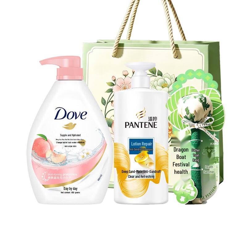 Набор для ванны и ухода за волосами Dove & Pantene