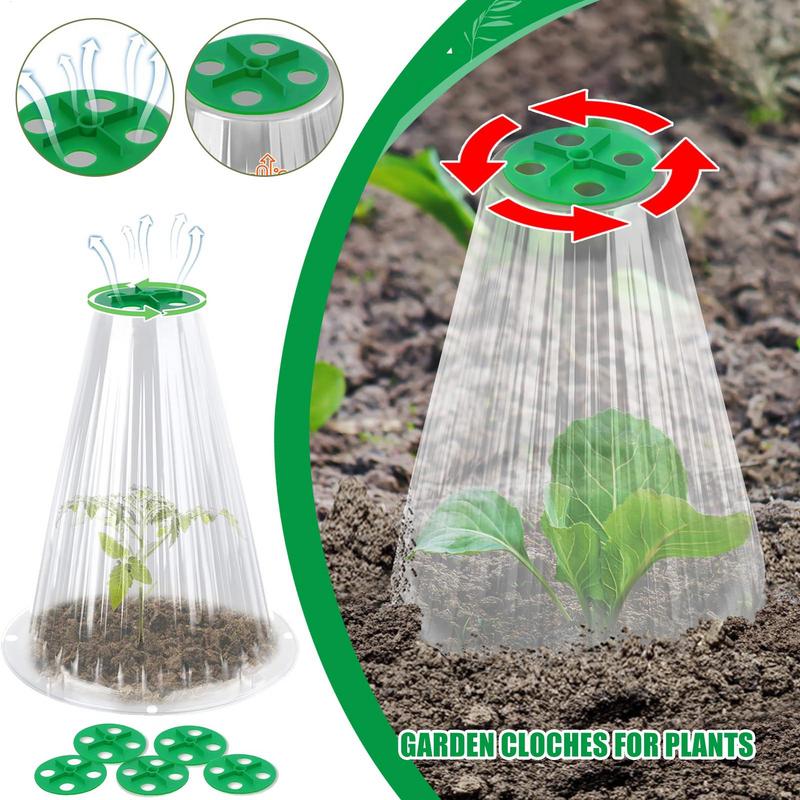 20X Plant Protector Mini Greenhouse Bell Jar Cloches Garden Cloche Garden Plants Nursery Cover for Yard Outdoor Farm Backyard