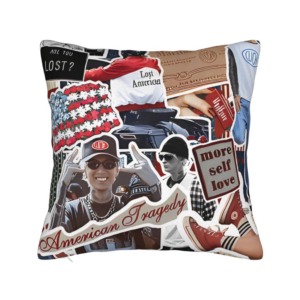 MGK povlak na polštář Polyesterový potah na polštář Dekorativní povlak na polštář s motivem Machine Gun Kelly Domácí Drop Shipping 4040cm