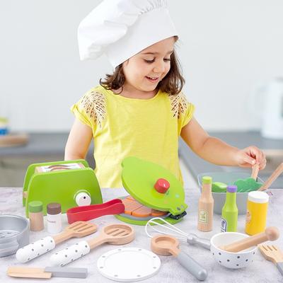 Wooden Simulation Toaster Kitchen Toys Play House Cooking Cooking Kitchen Suit