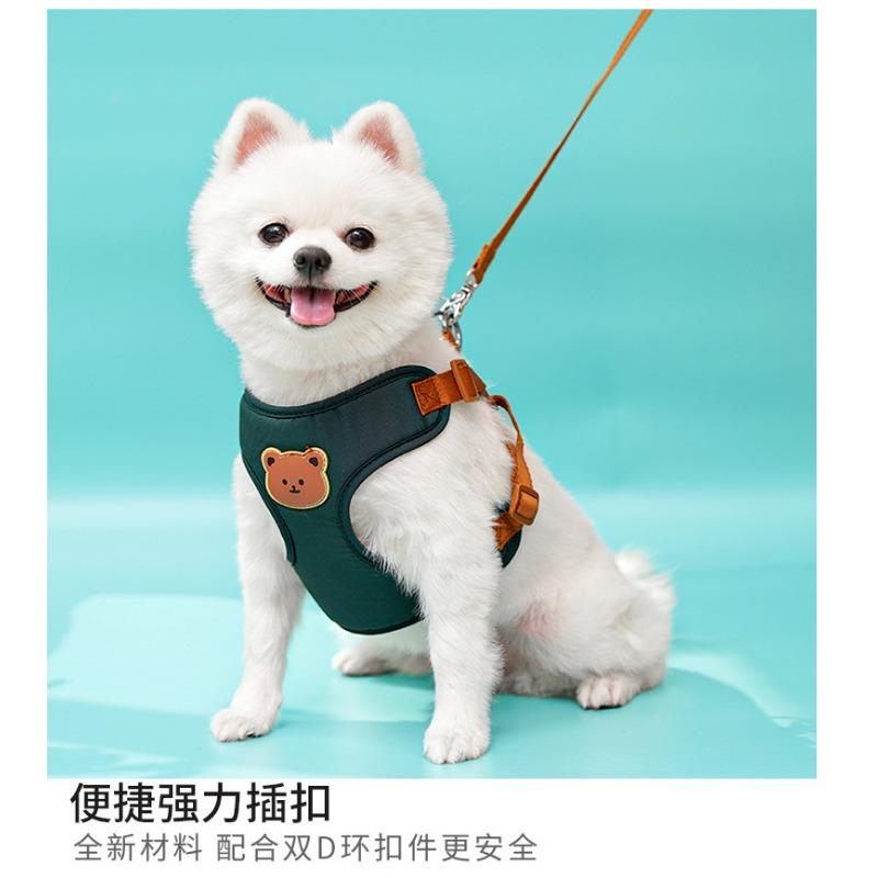 Cute Bear Design Pet Harness Leash For Small Medium Dogs Cats