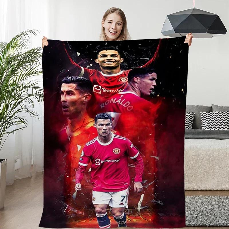 Fleece Blanket Sofa Winter Warm C-Cristiano Ronaldo Knee Bed Camping Flannel Fluffy Soft Blankets King Size Microfiber Bedding