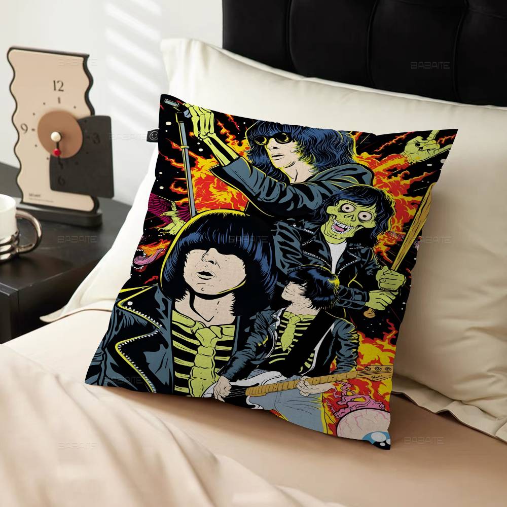Band Rock R-Ramones Maple Design Cushion Cover Happy Autumn Harvest decor Holiday Decorati Pillow Cover