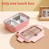 Nordic Style Stainless Steel Bento Box With Divided Compartments For Office Lunches And Meal Prep
