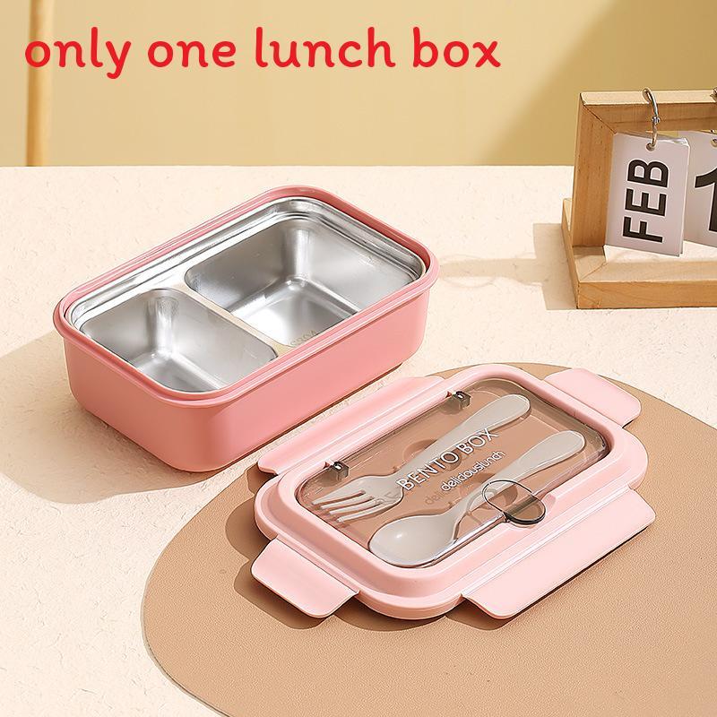 Nordic Style Stainless Steel Bento Box With Divided Compartments For Office Lunches And Meal Prep
