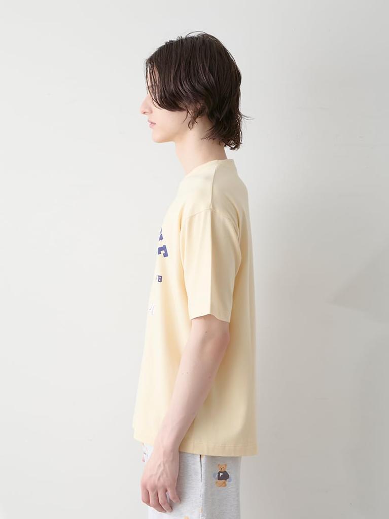 Gelato Pique HOMME Sportowy Niedźwiedź PMCT254984YELL T-shirt z jednym akcentem