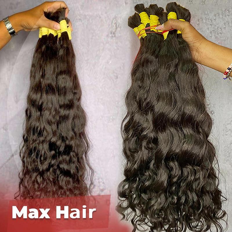 100% Human Hair Deep Wave Bulk For Braiding Unprocessed Remy No Weft Curly Extensions 50g 100g